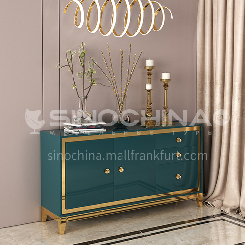 HH-424SC Light luxury living room Italian minimalist rock board coffee table TV cabinet side table combination light luxury dining side cabinet 424SC
